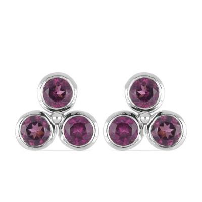 BUY STERLING SILVER REAL BLACK SAPPHIRE GEMSTONE EARRINGS